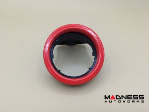 FIAT 500 Boost Pressure Gauge Trim - 1.4L Turbo - Fits 60mm Gauge - Red FIAT 500 Boost Pressure Gauge Trim - 1.4L Turbo - Fits 60mm Gauge - Red